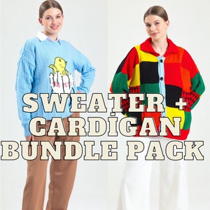 Colorful Cardigan, Plus Size Clothing, Minimalist Cardigan, Oversized Cardigan, Crochet Cardigan, Winter Sweater, Women Clothing, y2k
