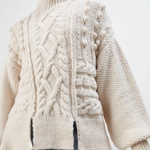 Soft Sweater, White Sweater, Crochet Sweater, Women's Sweater, Fall ...