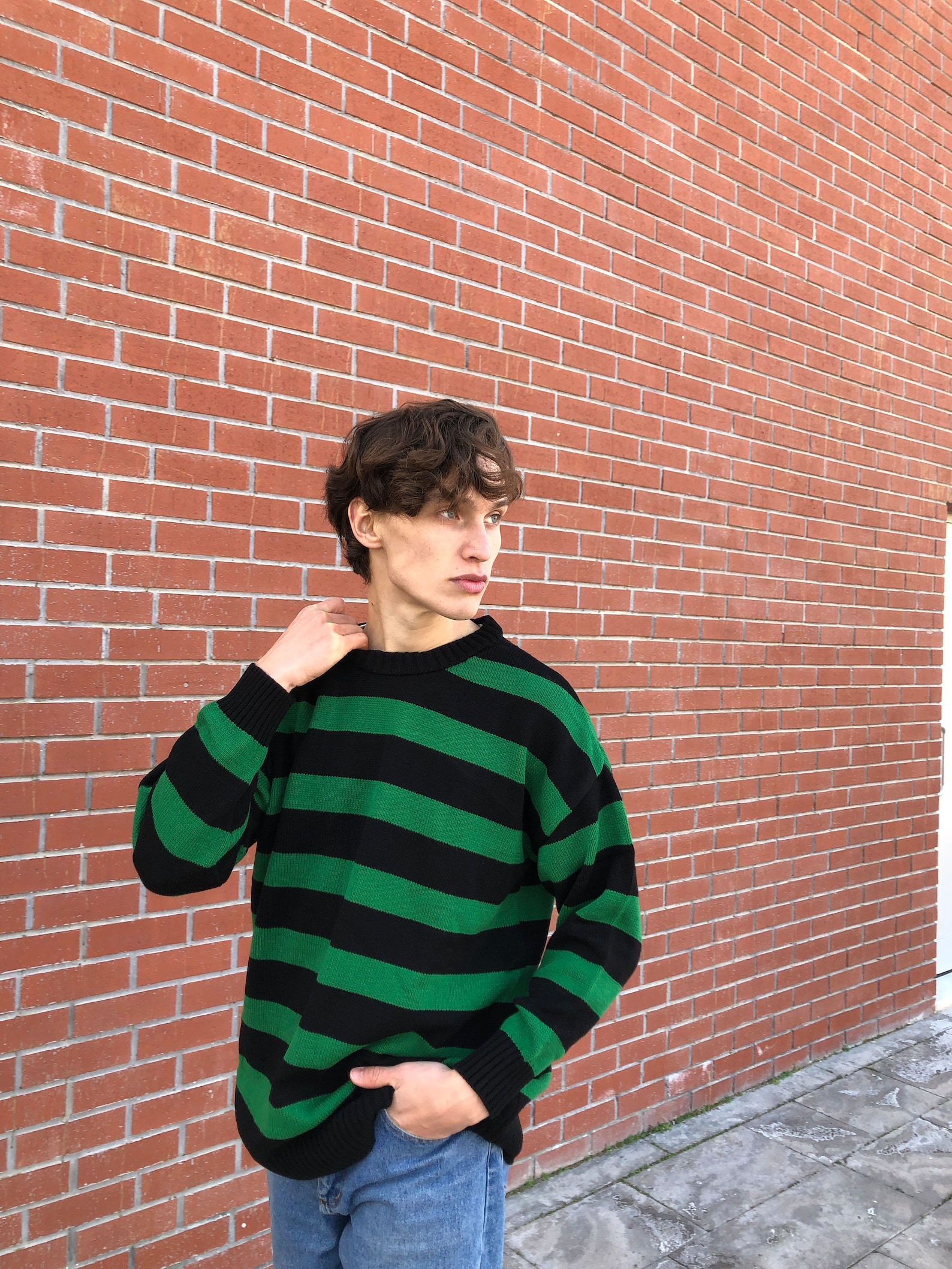 Tate Langdon Sweater Evan Peters Sweater Striped Sweater - Etsy