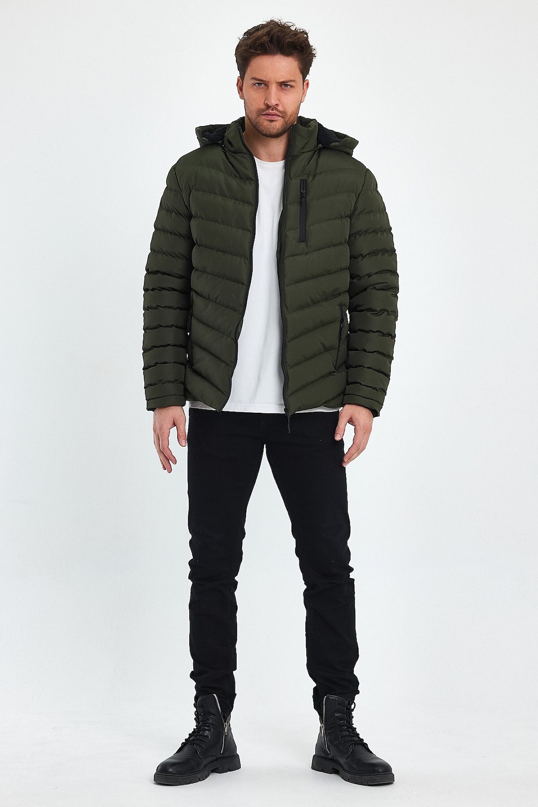 Green Coat, Coat Puffer, Coat Men, Winter Coat, Boho Coat, Warm Coat