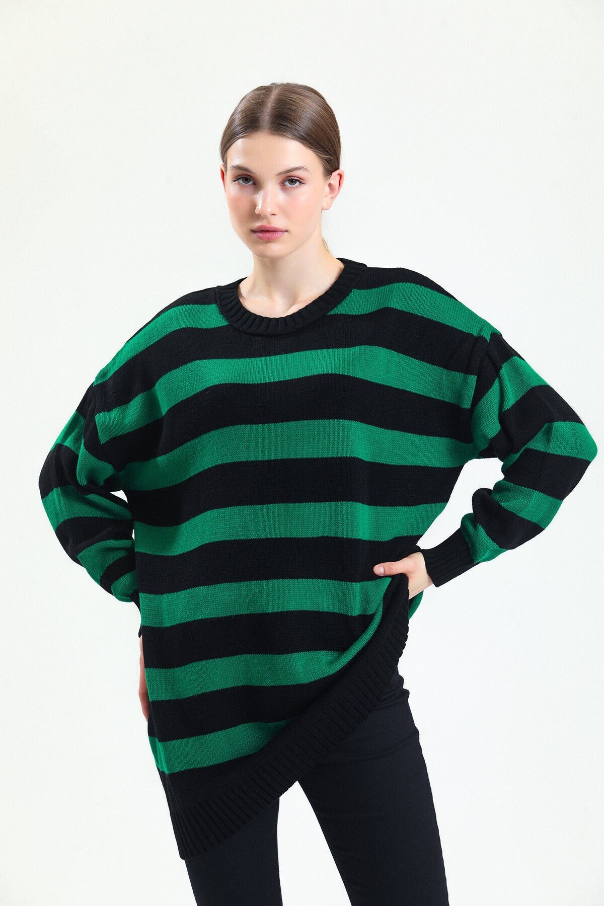 Tate Langdon Sweater Green u0026 Black Sweater Grunge Sweater - Etsy Denmark