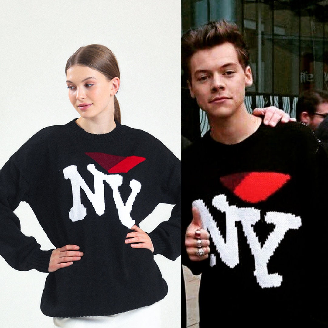 Harry Styles Sweater, Hand Knit Sweater, Black Sweater, Crochet Sweater