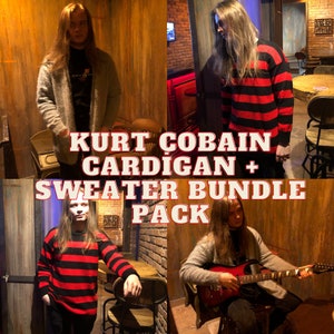 Kurt Cobain Cardigan, Men's Cardigan, Striped Sweater, Mohair Cardigan, Grunge Cardigan, Crochet Cardigan, Jumper Oversize Sweater
