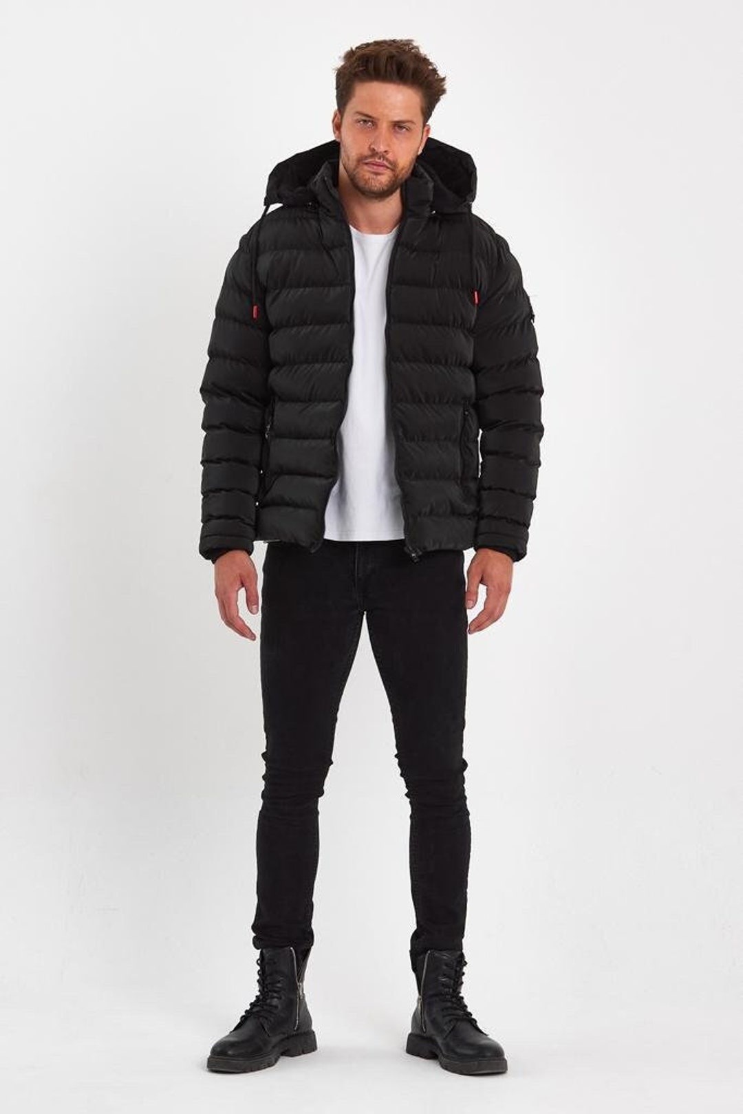 Black Coat, Coat Puffer, Coat Men, Winter Coat, Boho Coat, Warm Coat