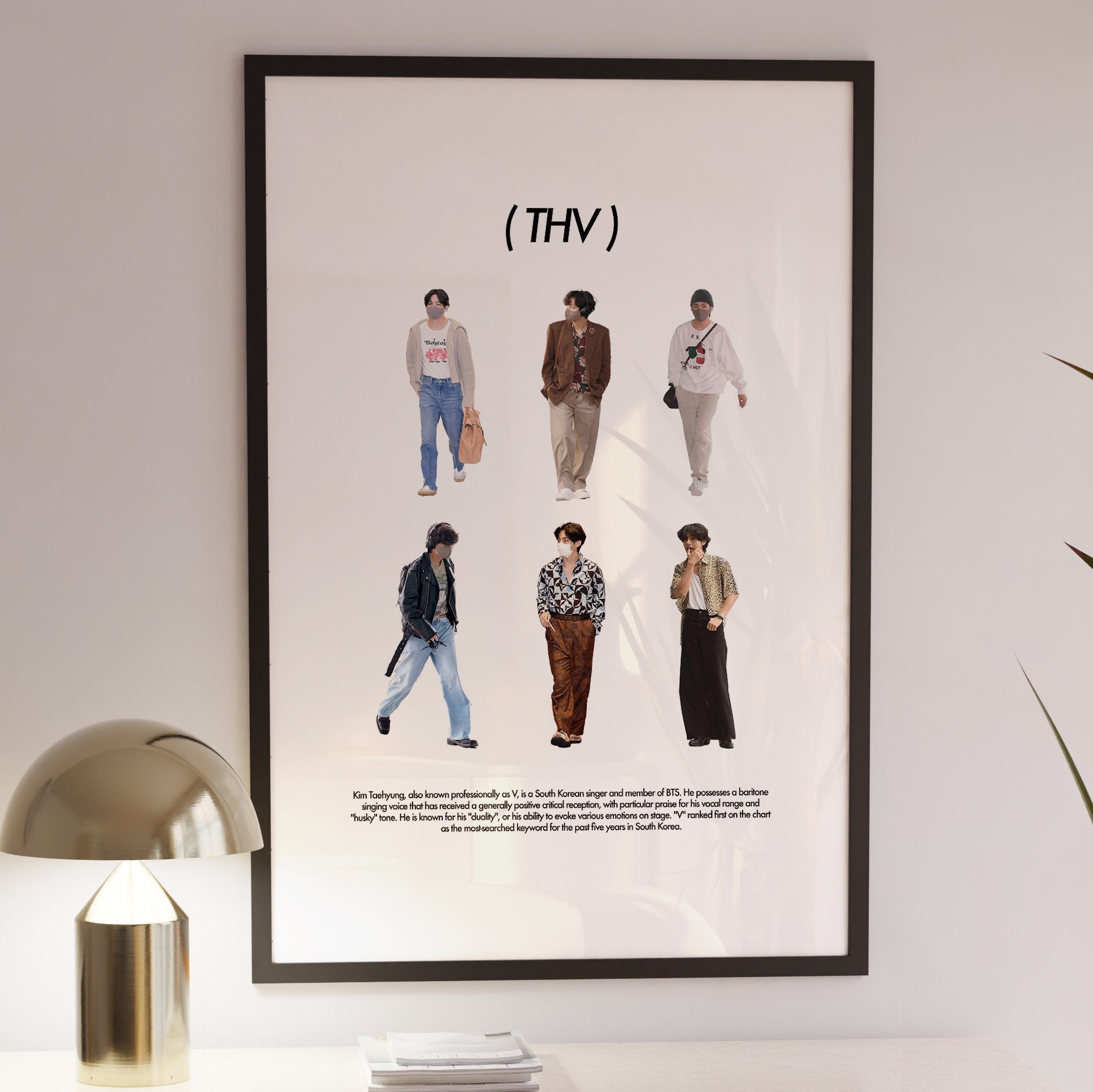 Kim Taehyung/V airport fashion bts line art Tote Bag for Sale by