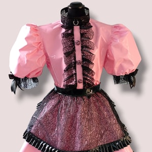 Sissy Dress PVC Maids Sissy Dress Lockable