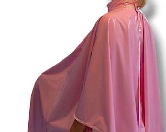 Large PVC Hairdressing Cape, Waterproof Vinyl Salon Cape, Handmade