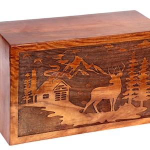 Caja de urna hecha a mano para cenizas humanas, caja de madera, urna de madera personalizada, caja de cenizas de entierro hecha a mano para urna conmemorativa humana