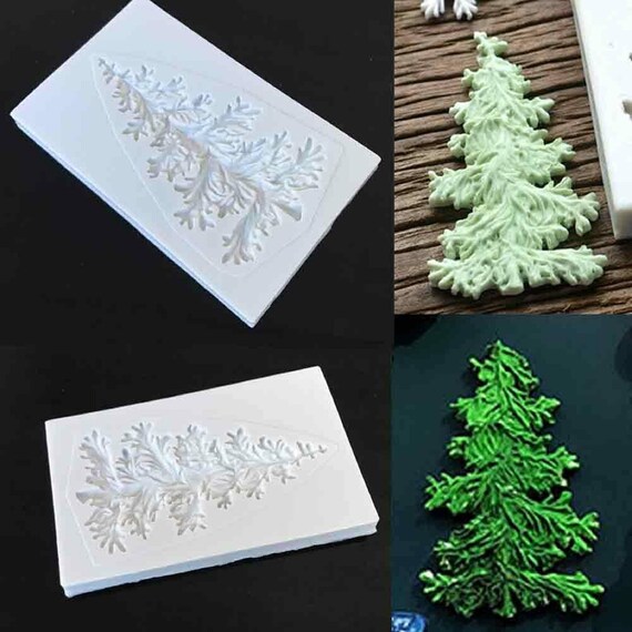 3D Silicone Christmas Tree Fondant Cake Mold Chocolate Sugarcraft Mould LD 