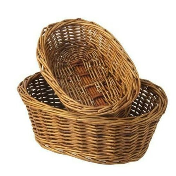 Wicker Bread Basket Etsy