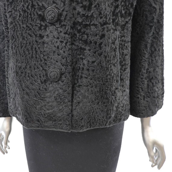 Persian Lamb Jacket with Mink Collar- Size L - image 7