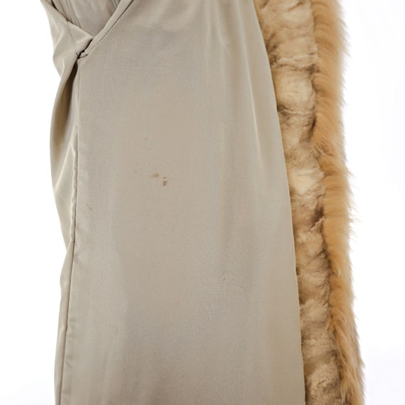 Pastel Section Sheared Mink Jacket with Fox Trim-… - image 9