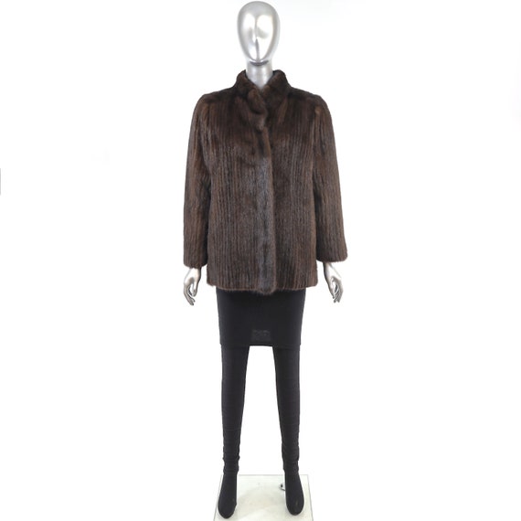 Mahogany Mink Corded Jacket- Size S - image 3