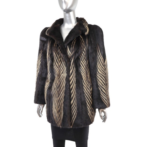 Mahogany Mink Jacket- Size M - image 2