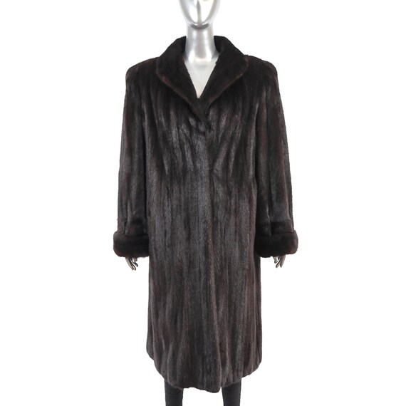 Mahogany Mink Coat- Size XL