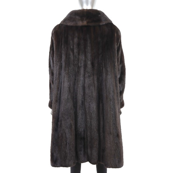 Mahogany Mink Coat- Size XL - image 4