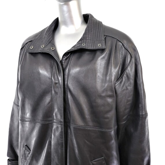 Full Length Leather Coat- Size M - image 6