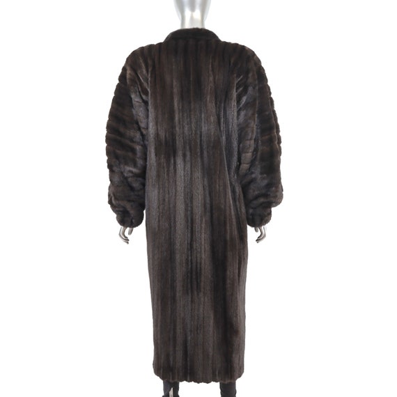 Mahogany Mink Coat- Size L - image 4