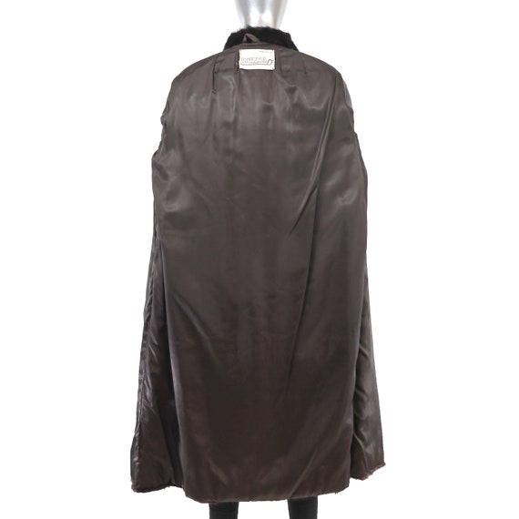Dark Mahogany Mink Coat- Size L - image 8