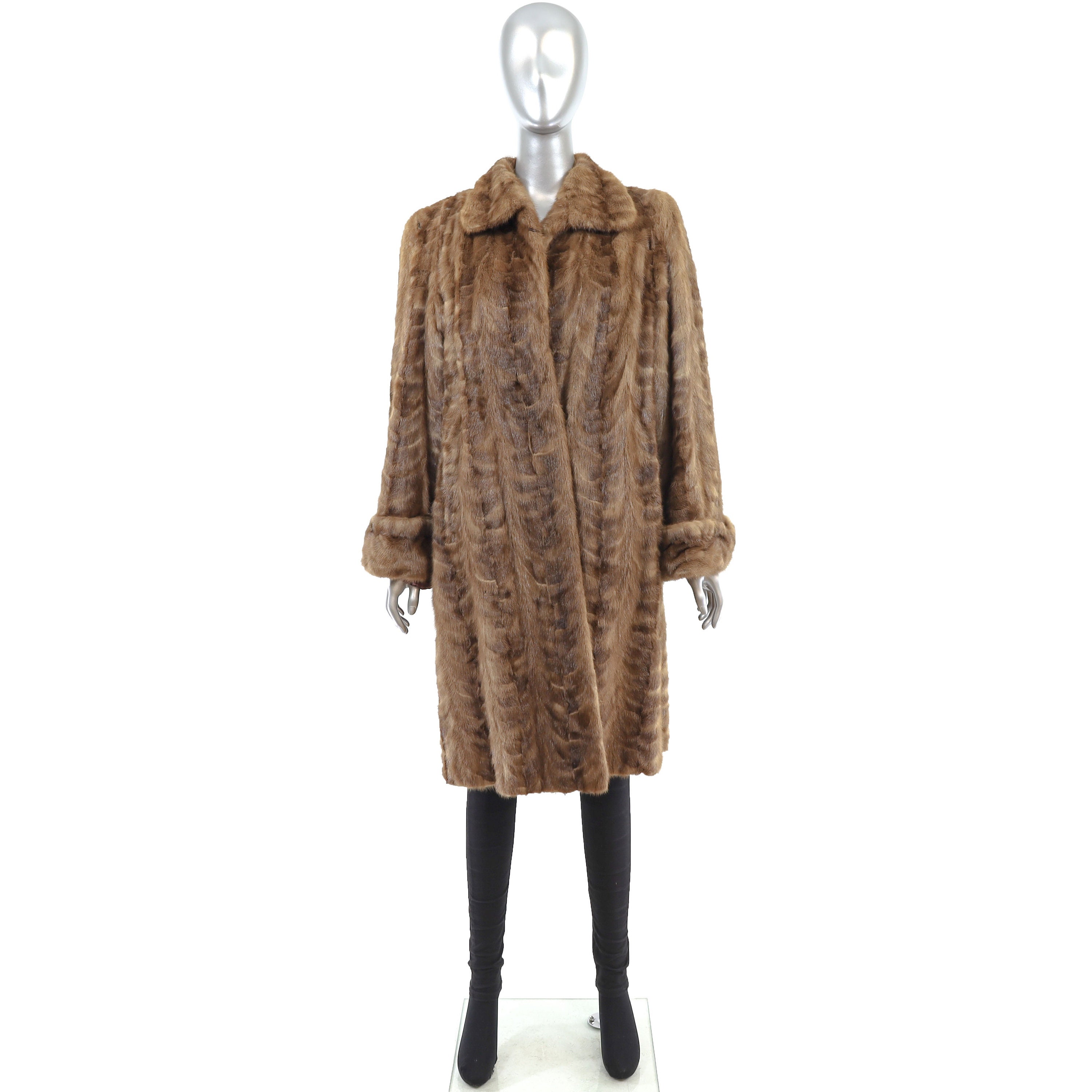 New Natural Mahogany Female Mink Pullover ( size: Med) - Madison Avenue  Furs & Henry Cowit, Inc.