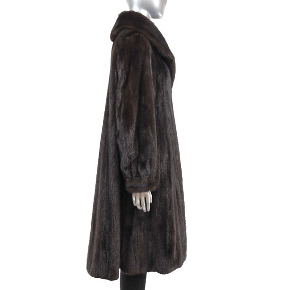 Mahogany Mink Coat- Size XL - image 5