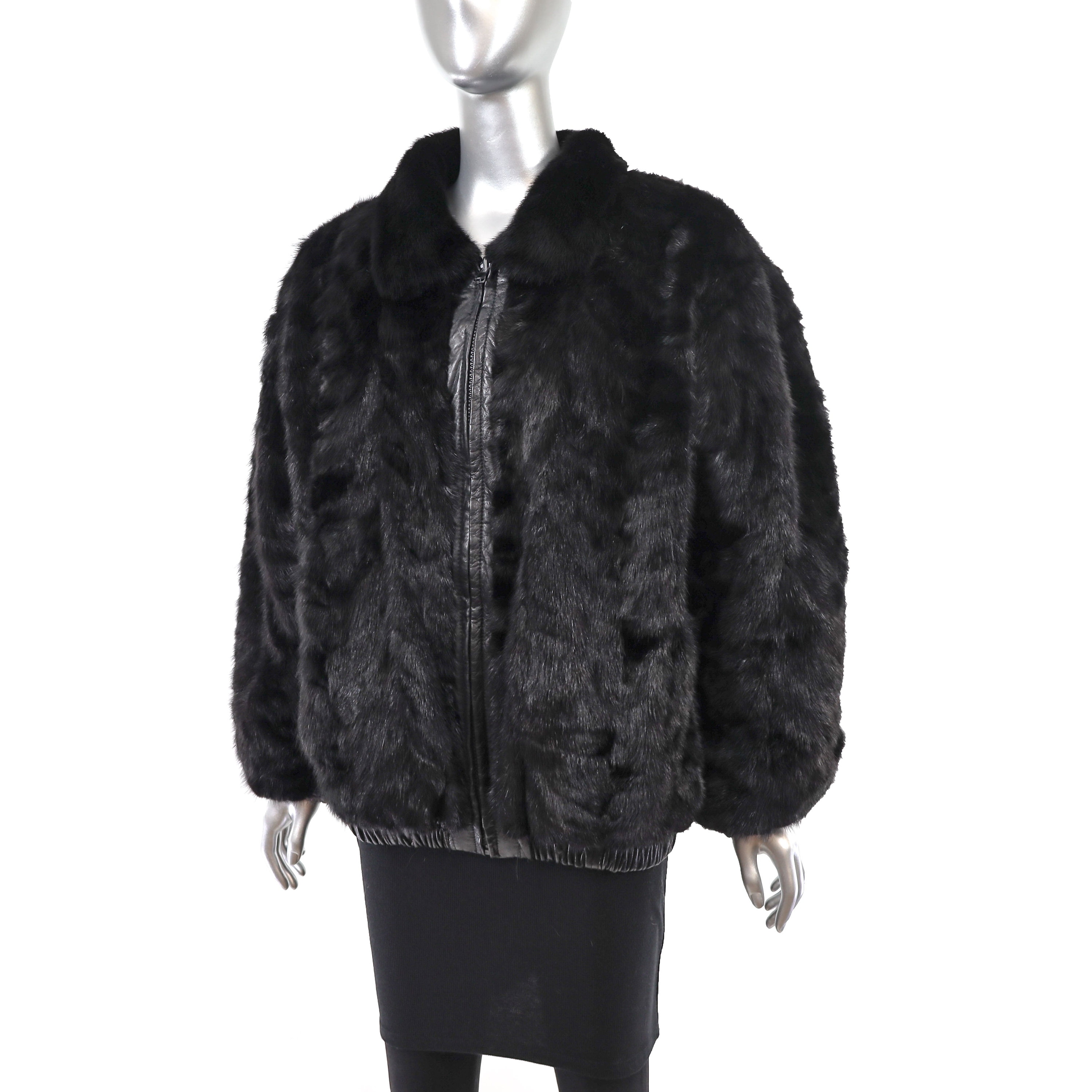 Section Mink Jacket Reversible to Leather- Size L - Etsy Section Mink Jacket Reversible to Leather- Size L - Etsy