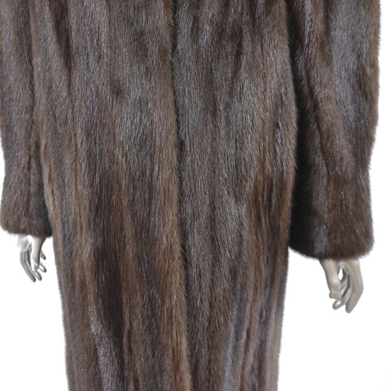 Mahogany Mink Coat with Matching Hat- Size L - image 7