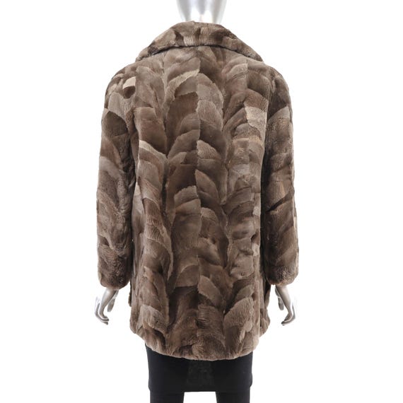 Section Sheared Beaver Jacket- Size S - image 4