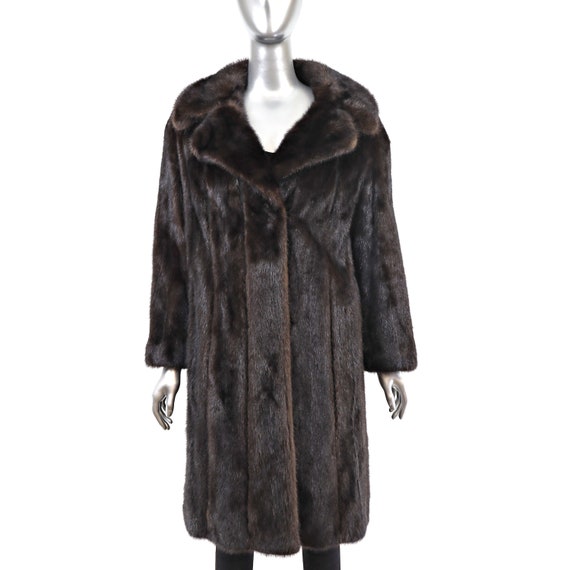 Mahogany Mink Coat- Size S - image 1