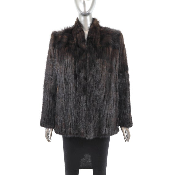 Mahogany Mink Corded Jacket- Size M