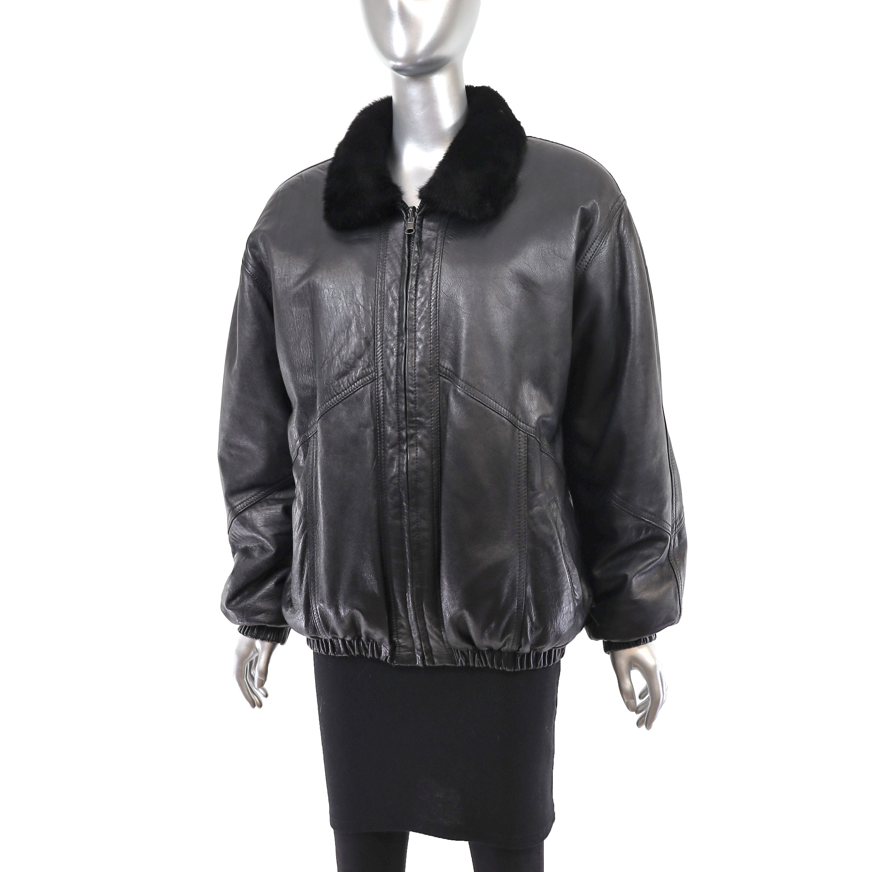 Section Mink Jacket Reversible to Leather- Size L - Etsy Section Mink Jacket Reversible to Leather- Size L - Etsy