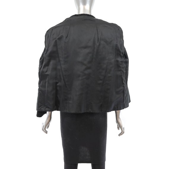 Persian Lamb Jacket with Mink Collar- Size L - image 8