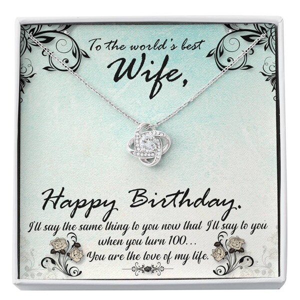 I Love You With Everything I've Been - Gift For Couples, Love Knot Necklace