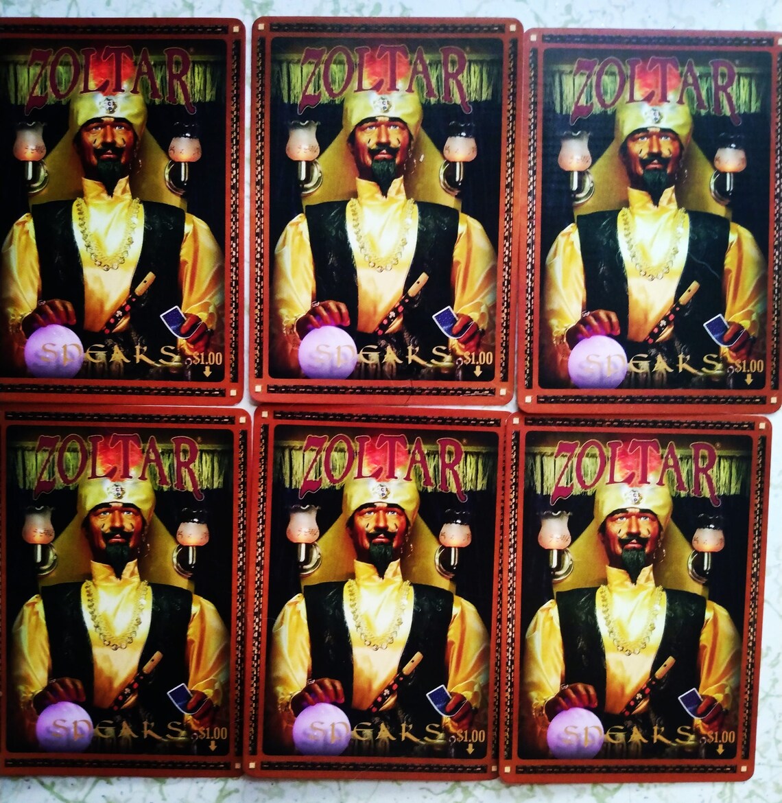 Creepily Accurate Zoltar Fortune Telling Cards 3 card pull | Etsy