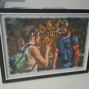 Ellie & Joel - The Last of Us - Watercolour Print