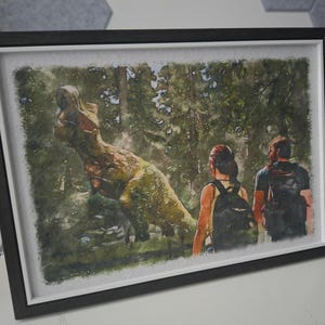 Ellie & Joel - The Last of Us - Watercolour Print