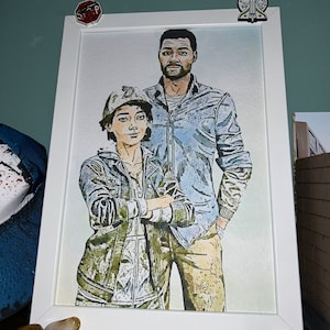 Lee and Clementine - Telltale's The Walking Dead - Poster