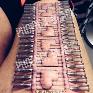 Hearts - Advanced Artistic Piercing - Needle Play Design / Stencil
