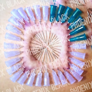 Mini Square Circle - Absolute Beginner Artistic Piercing - Needle Play Design / Stencil