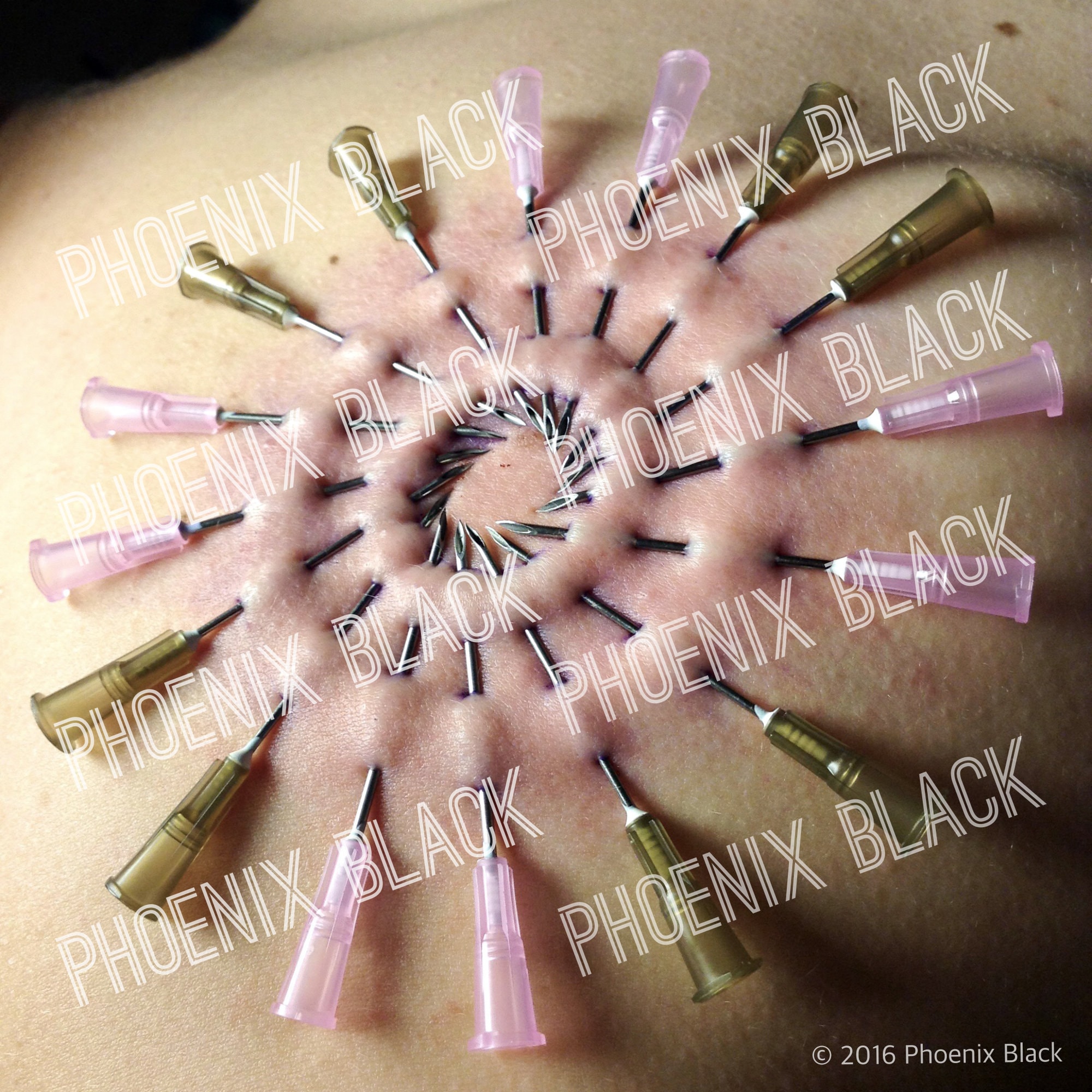 Easy Spiral - Beginner / Novice Artistic Piercing - Needle Play Design / Stencil