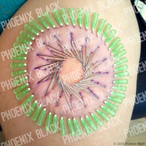 Spiro Circle - Anfänger / Anfänger Künstlerisches Piercing - Needle Play Design / Schablone