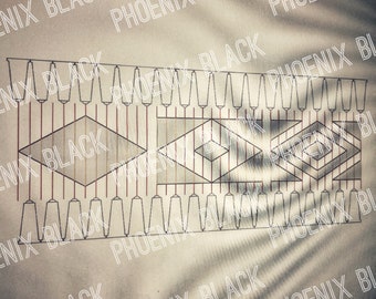 SET OF 3 STENCILS - Beginner to Advanced Progression Stencil Set - Diamond Series - Artistic Piercing Needle Play Design