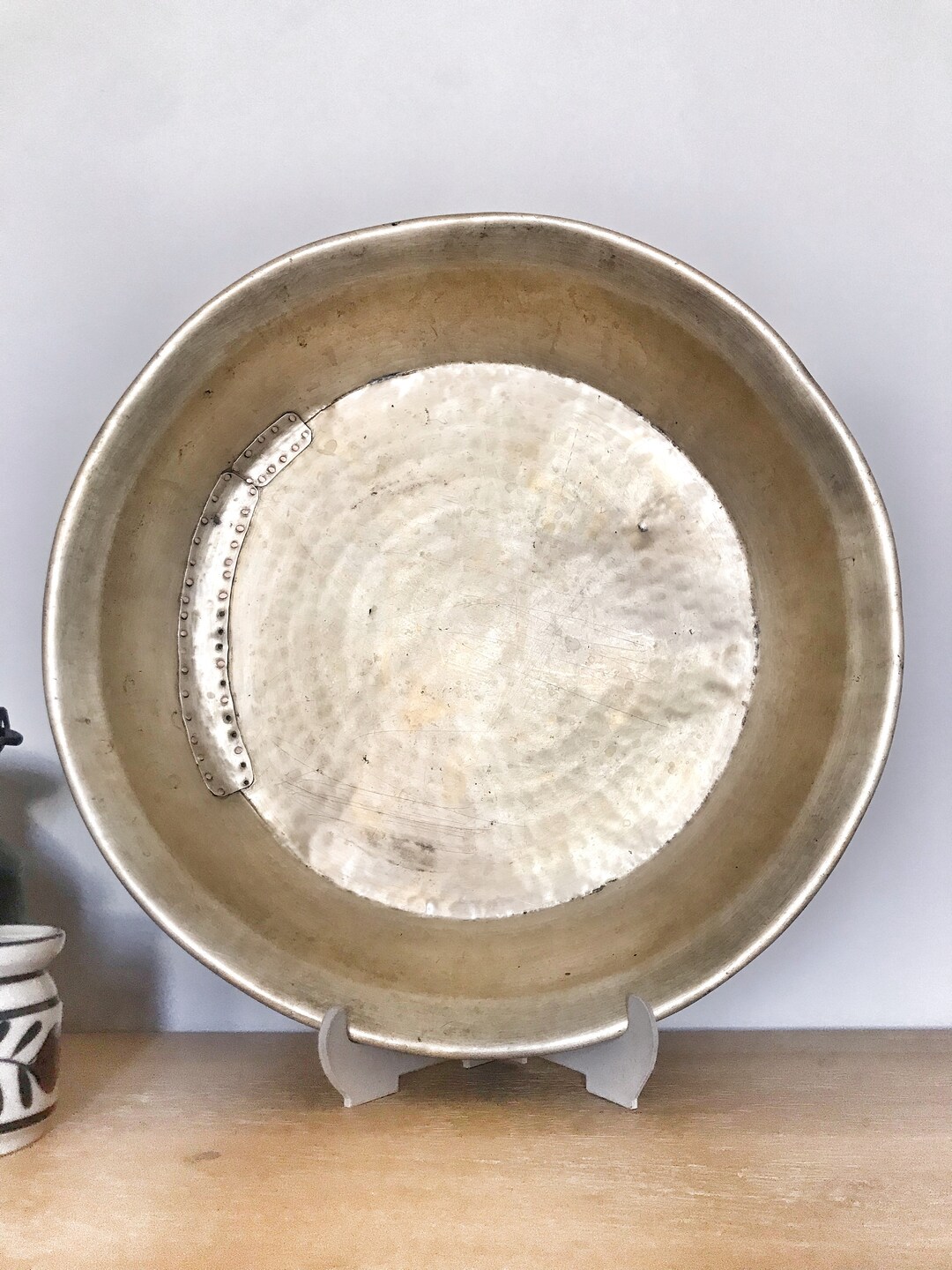 Antique Brass Serving Plate, Gold Plate, Decor, Decorative Plate, Wall Plate, Vintage Plate