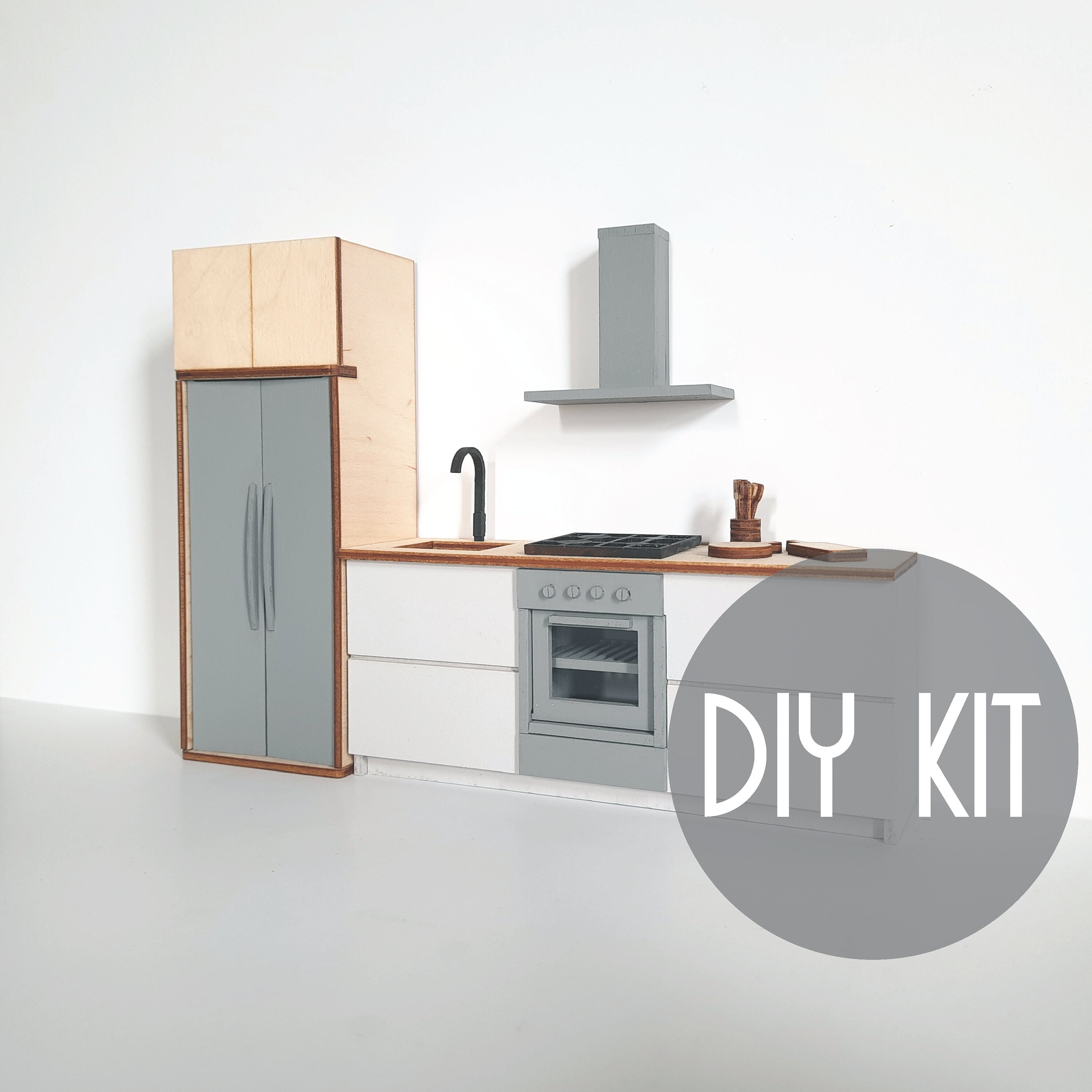 Dollhouse Miniature Modern Kitchen With Oven 112 Etsy