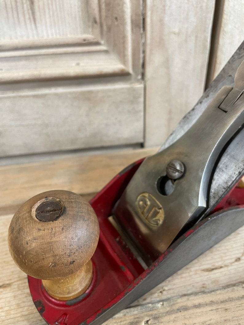 Antique GTL No. 4 Smoothing Plane Vintage Wood Planer Antique Wood