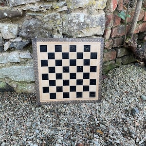 Antique Chess Board | Leather Chess Board | Folding Chess Board | Victorian Chess Board | Vintage Chess Board | Chess Gifts | Chess Sets