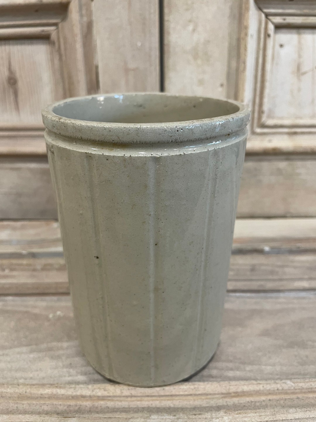 Antique Stoneware Vase Pot Etsy