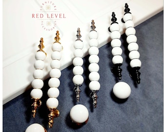 Marble Furniture Handles / Silver Kitchen Cabinet Pulls / Gold Cupboard Drawer Knobs / Black Dresser Pulls / Furniture Hardware