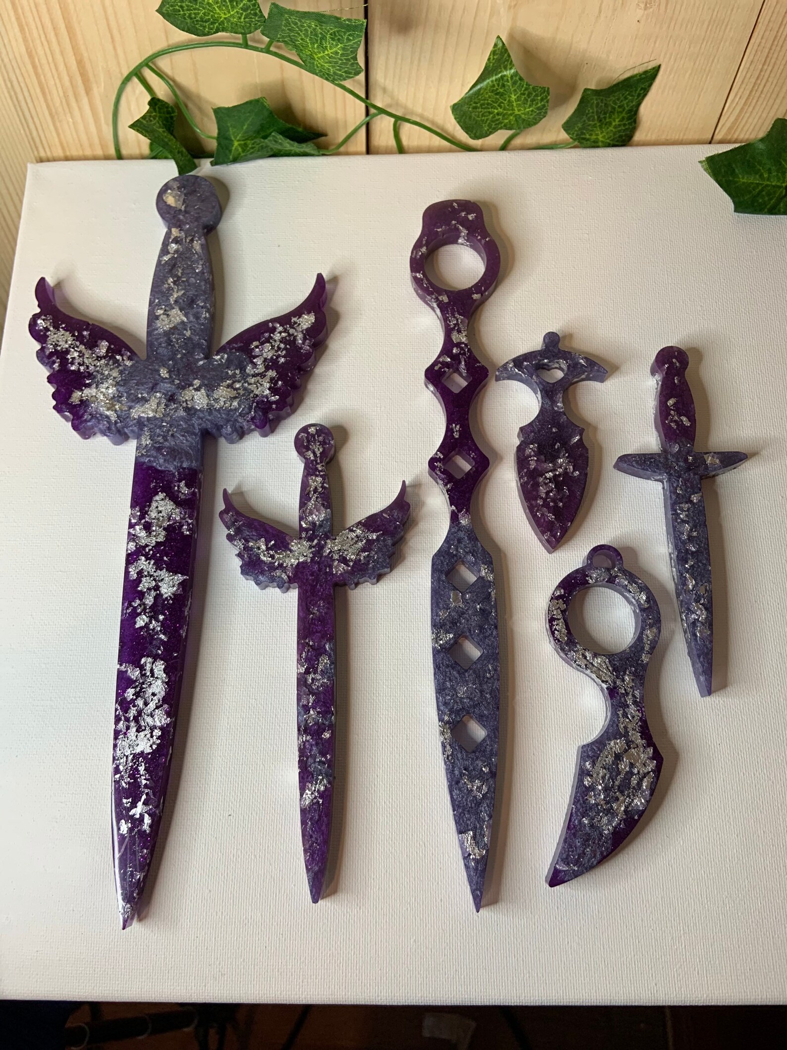 Customizable Resin knife set Etsy
