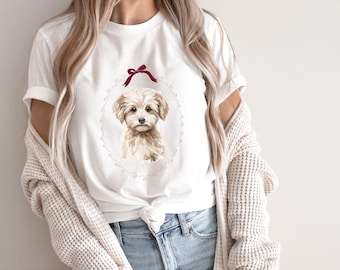 Maltese Dog T-Shirt: 100% Cotton Tee for Dog Lovers
